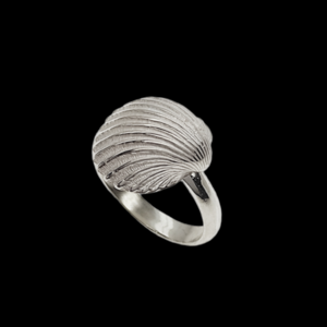 Δ 89 Ασημένιο δαχτυλίδι κοχύλι - επιχρυσωμένα, ασήμι 925, κοχύλι, επιπλατινωμένα, αυξομειούμενα - 3