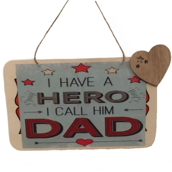 Ξύλινο χειροποίητο καδράκι 23 Χ 14,5 με ξύλινη καρδούλα, φιογκάκι και αφιέρωση για την γιορτή του πατέρα - πίνακες & κάδρα, μπαμπάς, δώρα για τον μπαμπά, γιορτή του πατέρα