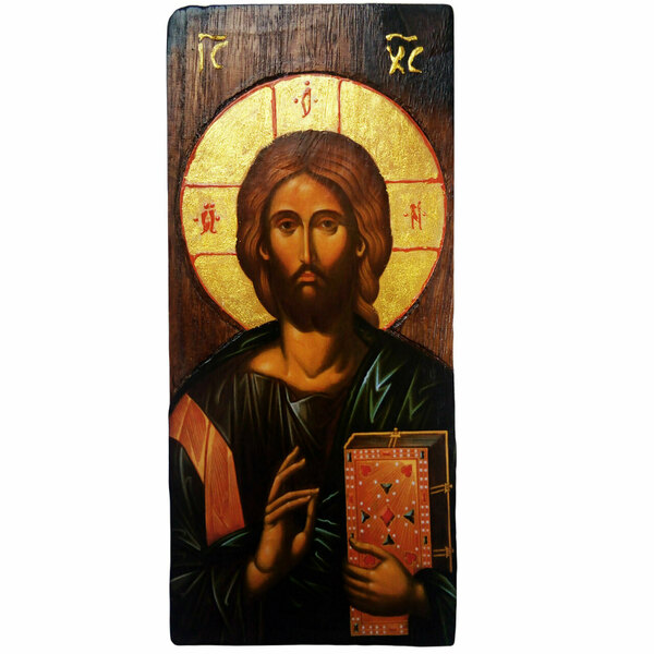 Εικόνα Του Ιησού Χριστού Σε Μασίφ Σανίδι - ξύλο, πίνακες & κάδρα, πίνακες ζωγραφικής
