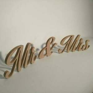 Υλικό διακόσμησης για γάμο " Mr & Mrs - mr & mrs, είδη γάμου, υλικά κατασκευών - 3