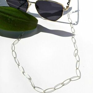 Ασημένια αλυσίδα οβάλ για γυαλιά - αλυσίδες, ασήμι 925, μοδάτο, αλυσίδα γυαλιών - 2
