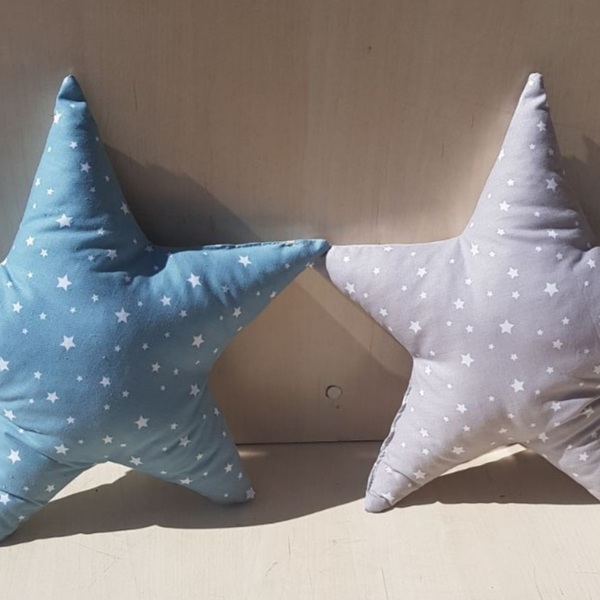 Διακοσμητικό μαξιλάρι αστέρι 40x40cm - κορίτσι, αγόρι, αστέρι, μαξιλάρια, δωμάτιο παιδιών - 2