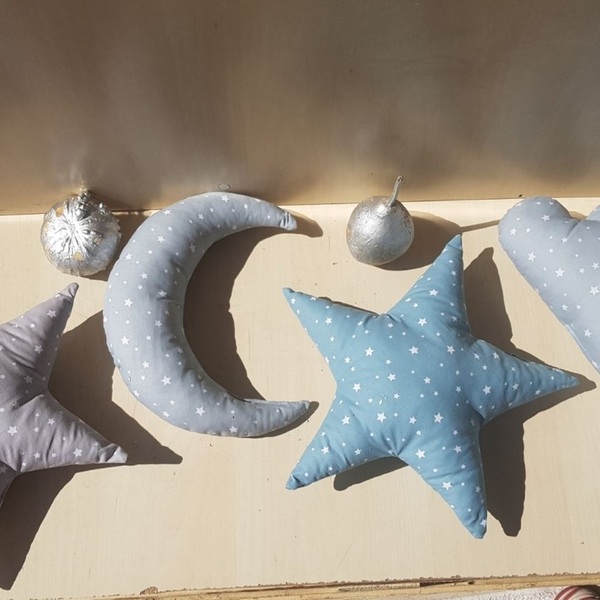 Διακοσμητικό μαξιλάρι αστέρι 40x40cm - κορίτσι, αγόρι, αστέρι, μαξιλάρια, δωμάτιο παιδιών - 4