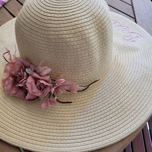 Καπέλο ψάθινο bride - χειροποίητα, είδη γάμου