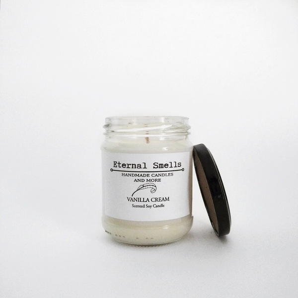 Vanilla Cream-Αρωματικό Κερί Σόγιας - αρωματικά κεριά - 2