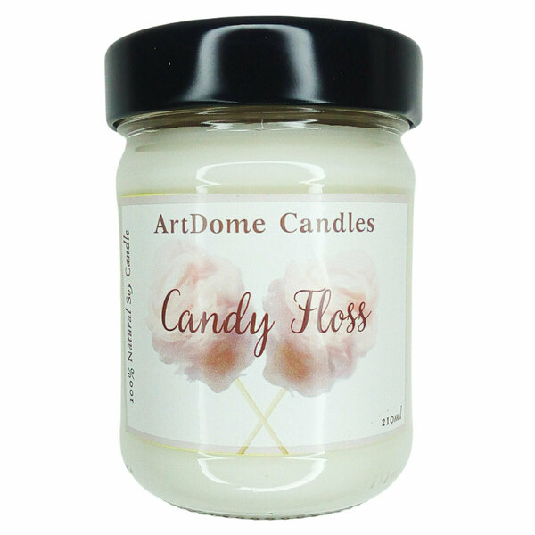 Φυτικό κερί σόγιας "Candy Floss" 210ml - αρωματικά κεριά, φυτικό κερί, κερί σόγιας