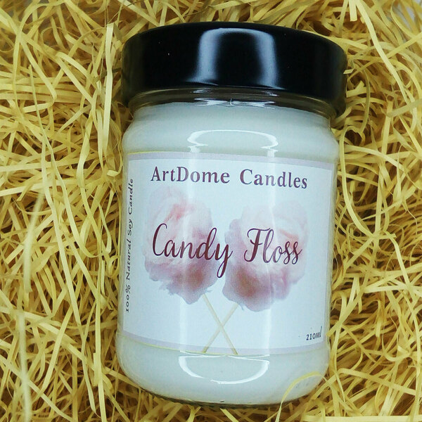 Φυτικό κερί σόγιας "Candy Floss" 210ml - αρωματικά κεριά, φυτικό κερί, κερί σόγιας - 5