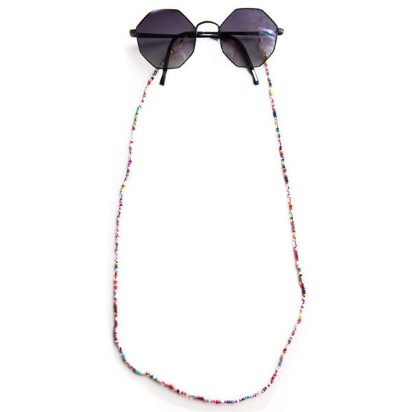 Αλυσίδα για γυαλιά με πολύχρωμες χάνδρες - αλυσίδες, κορδόνια γυαλιών, αλυσίδα γυαλιών - 3