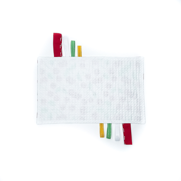 Πανάκι παρηγοριάς- Taggie blanket με κερασάκια- Διαστάσεις 18*25εκ. - κορίτσι, δώρα για μωρά, πετσέτες - 2