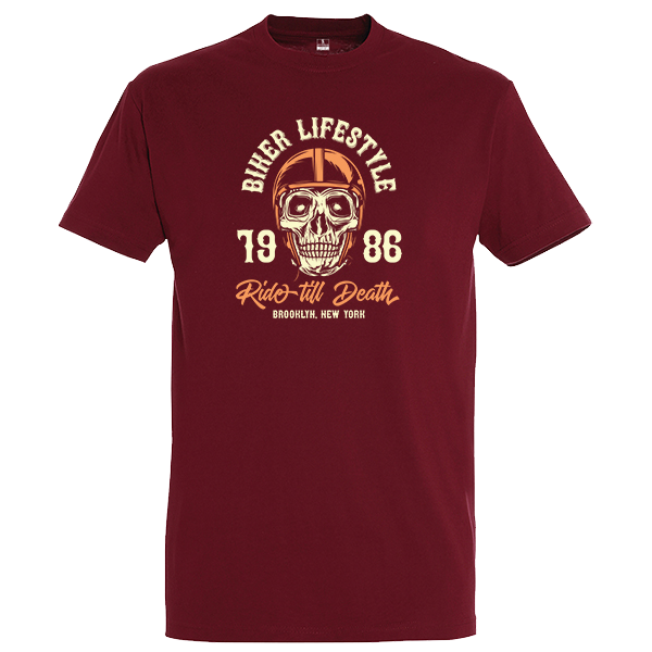 Ανδρικό t-shirt "Biker Lifestyle" - βαμβάκι, ανδρικά