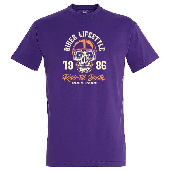 Ανδρικό t-shirt "Biker Lifestyle" - βαμβάκι, ανδρικά - 3