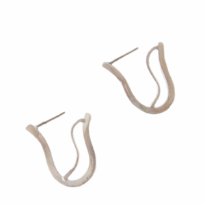 hoops earrings silver 925 - καρφωτά, ασήμι