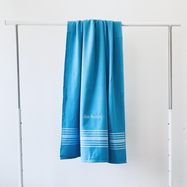Πετσέτα θαλάσσης τιρκουάζ - πετσέτες - 2