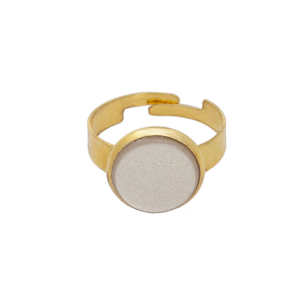 Χρυσό αυξομειούμενο δαχτυλίδι με ivoir polaris - επάργυρα, γεωμετρικά σχέδια, μικρά, ατσάλι, boho, αυξομειούμενα - 2