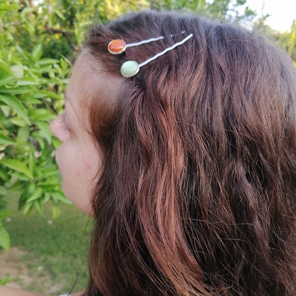 Σετ τσιμπιδάκια sweetly - μέταλλο, για τα μαλλιά, hair clips - 3