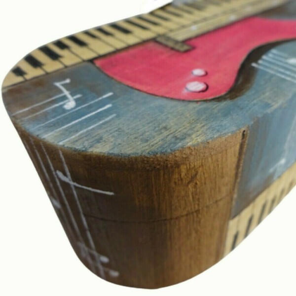 Πρωτότυπο ξύλινο κουτάκι αποθήκευσης, μοναδικό δώρο για μουσικόφιλους. - ξύλο, οργάνωση & αποθήκευση - 4