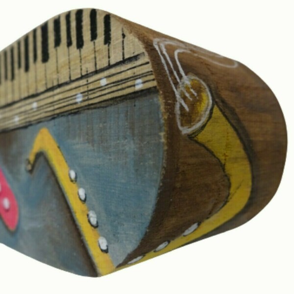Πρωτότυπο ξύλινο κουτάκι αποθήκευσης, μοναδικό δώρο για μουσικόφιλους. - ξύλο, οργάνωση & αποθήκευση - 5