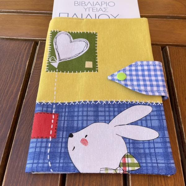 Θήκη βιβλιαρίου υγείας rabbit - κορίτσι, αγόρι, θήκες, θήκες βιβλιαρίου, αξεσουάρ μωρού - 2