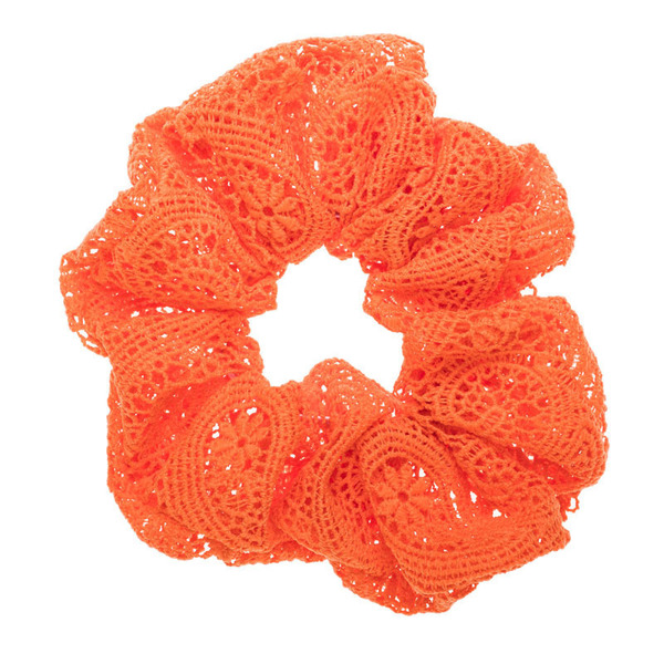 Πορτοκαλί Πλεκτή XXLarge Scrunchie Σούρα Μαλλιών - ύφασμα, λαστιχάκια μαλλιών