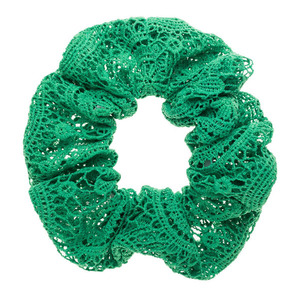 Πράσινη Πλεκτή XXLarge Scrunchie Σούρα Μαλλιών - λαστιχάκια μαλλιών