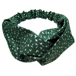 Κορδέλα Turban Style πράσινη - βαμβακερές κορδέλες, για τα μαλλιά, turban, δώρα για γυναίκες, κορδέλες μαλλιών - 3