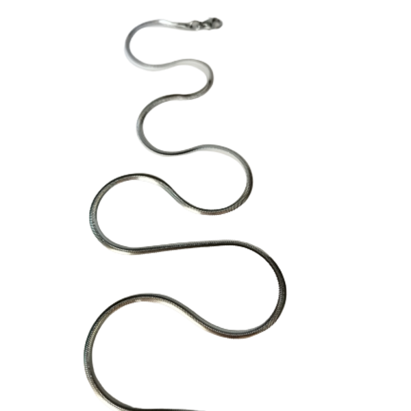 Αλυσίδα φίδι από ανοξείδωτο ατσάλι 3mm - αλυσίδες, κοντά, ατσάλι, φθηνά - 2