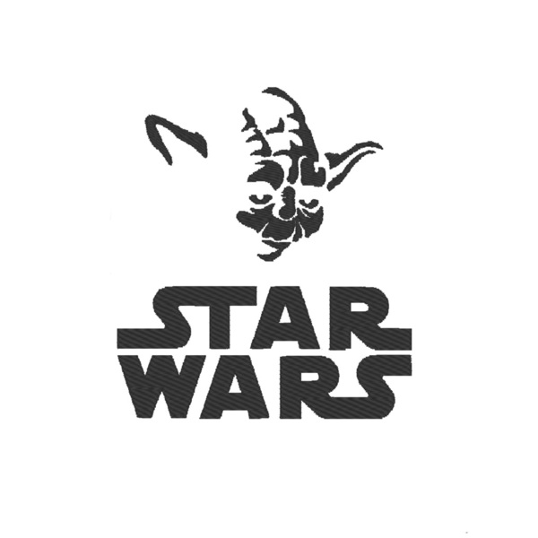 Βαμβακερό μπλουζάκι με κεντητό σχέδιο Star Wars Yoda - βαμβάκι, κεντητά, δώρο, halloween - 3