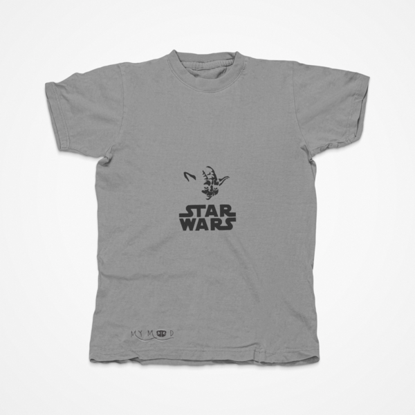 Βαμβακερό μπλουζάκι με κεντητό σχέδιο Star Wars Yoda - βαμβάκι, κεντητά, δώρο, halloween - 4