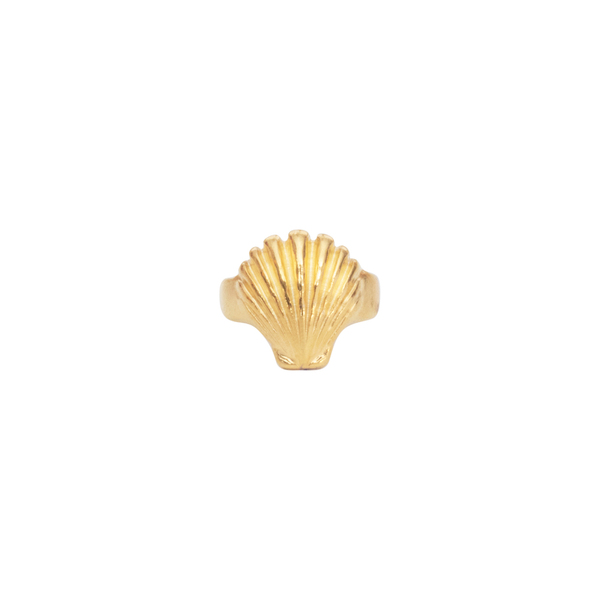 Δαχτυλίδι Αυξομειούμενο "Shell" - επιχρυσωμένα, επάργυρα, μικρά, boho, αυξομειούμενα - 3