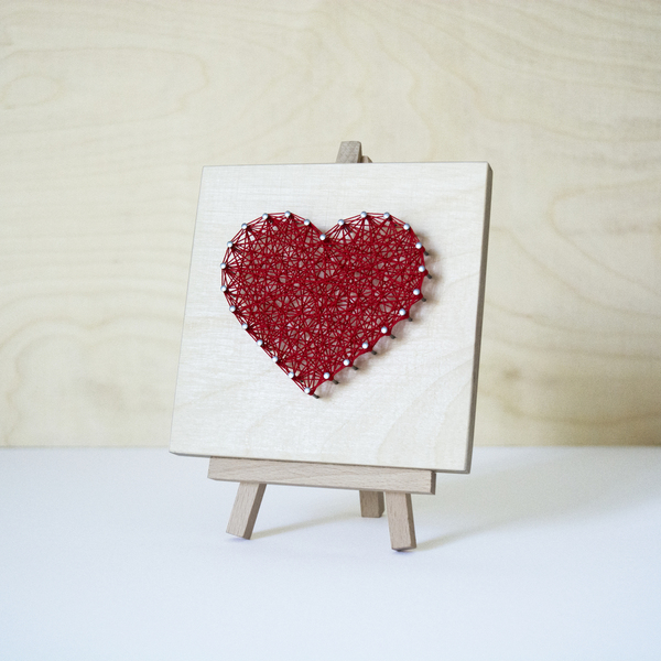 Διακοσμητική καρδιά σε ξύλινο καβαλέτο - ξύλο, καρδιά, αγάπη, διακοσμητικά, δώρα αγίου βαλεντίνου - 2