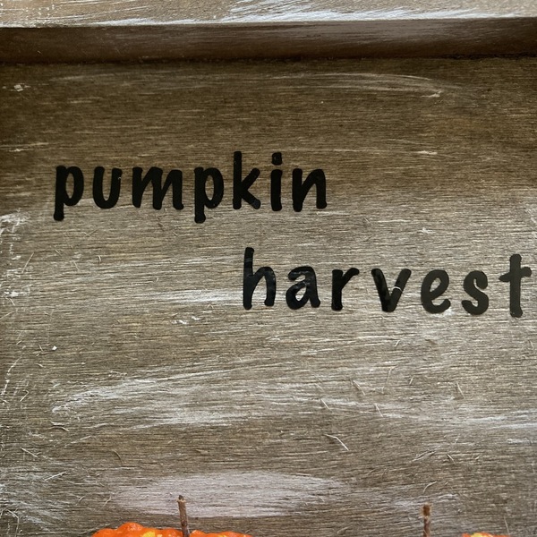 Διακοσμητικο φθινοπωρινο Καδρακι Απο Ξυλο Pumpkin Harvest διαστ. 12X 12 - ξύλο, διακοσμητικά - 3