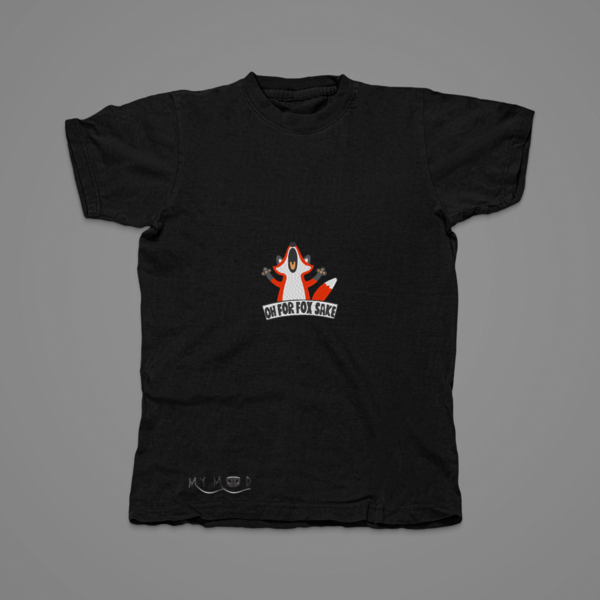 Βαμβακερό μπλουζάκι με κεντητό σχέδιο αστεια αλεπου - βαμβάκι, κεντητά, δώρο - 4