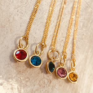 Κολιέ με αλυσίδα και κρυσταλλακι - Colorful diamond - charms, επιχρυσωμένα, ορείχαλκος, swarovski, κοντά - 5