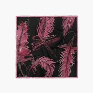 Fuchsia feathers - φουλάρια, μετάξι