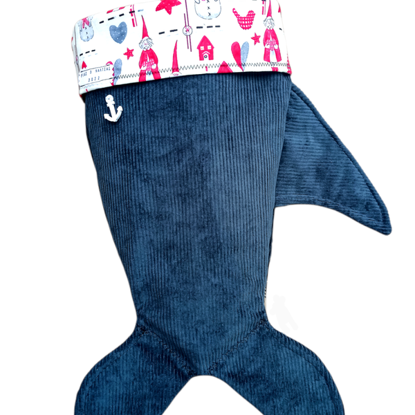 Χριστουγεννιάτικη κάλτσα καρχαρίας - διακοσμητικά
