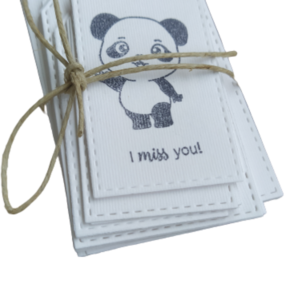 30 Καρτελάκια δώρων με θέμα panda σε 3 μεγέθη - γενική χρήση, καρτελάκια - 2