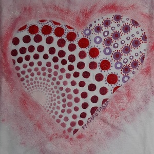 FLASH HEART-γυναικεια μπλούζα ζωγραφισμένη με το χέρι - σε αγαπώ, δώρα αγίου βαλεντίνου - 2