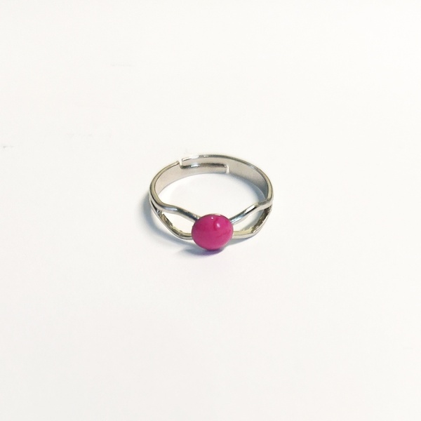 Δαχτυλίδι με πέτρα από υγρό γυαλί ροζ!! - κοσμήματα, παιδικά δαχτυλίδια