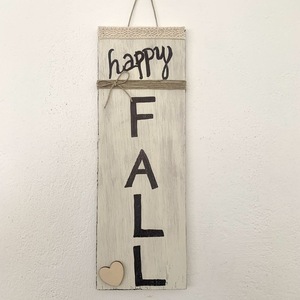 Happy Fall Sign - vintage, πίνακες & κάδρα, φθινόπωρο