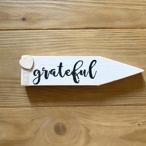 Grateful Sign επιτραπέζιο διακοσμητικό - ξύλο, διακοσμητικά