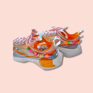 Sneakerstrap - sneakercord με πολύχρωμα φρούτα και smiley - κορδόνια, candy, ποδιού - 3