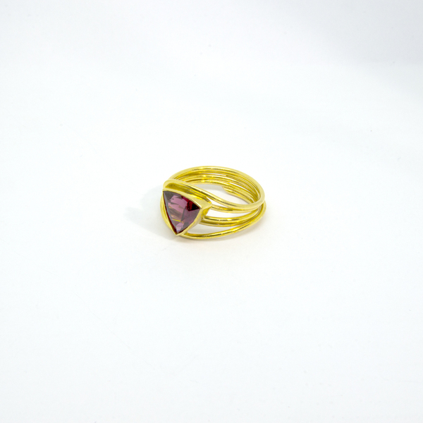 Επιχρυσωμένο ασημένιο δαχτυλίδι - ασήμι, επιχρυσωμένα, ασήμι 925, σταθερά, μεγάλα