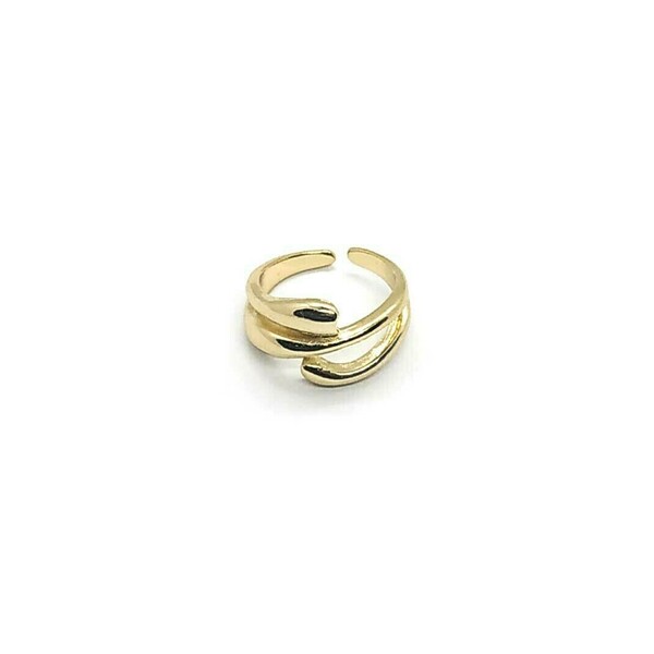 Δαχτυλίδι από ορείχαλκο σε χρυσή απόχρωση - ορείχαλκος, μπρούντζος, φθηνά, βεράκια - 3