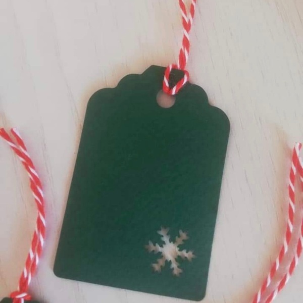 SNOWFLAKES Christmas tags - χιονονιφάδα, χριστουγεννιάτικα δώρα, ευχετήριες κάρτες - 3