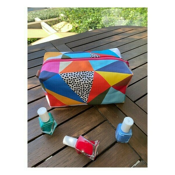 Νεσεσερ_multi Color Ορθογώνιο - ύφασμα, βαμβάκι, δώρα για γυναίκες, καλλυντικών, ταξιδίου - 3