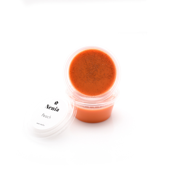 Wax melt Peach αρωματικό κερί σε pot 50gr - αρωματικά κεριά, αρωματικό χώρου, αρωματικά έλαια