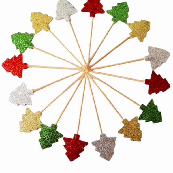 Christmas tree cupcake toppers - διακοσμητικά για τούρτες, διακοσμητικά, merry christmas, δέντρο