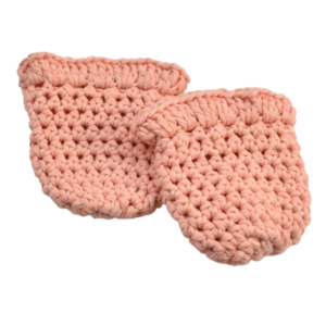 Πλεκτά γάντια για νεογέννητο σομον 0-3 μηνών (100% βαμβακερό) - βαμβάκι, κορίτσι, 0-3 μηνών, δώρα για μωρά