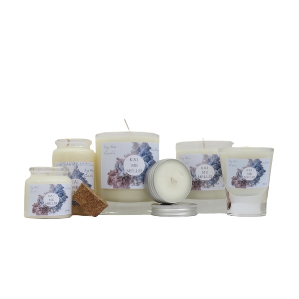 Χειροποίητο Κερί Σόγιας 30ml Βάζο Αλουμινίου Kaimemellei - αρωματικά κεριά, διακοσμητικά, κεριά, αρωματικό χώρου, κερί σόγιας - 3