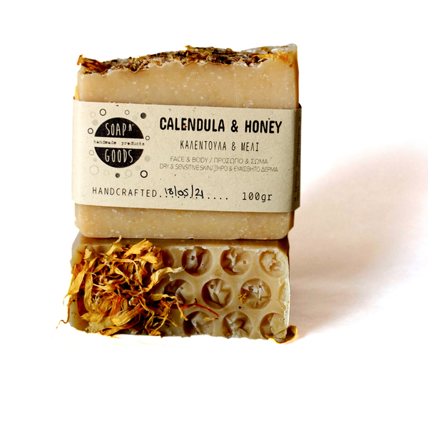 Σαπούνι για Ευαίσθητες Επιδερμίδες Καλέντουλα & Μέλι 100gr - προσώπου, σώματος